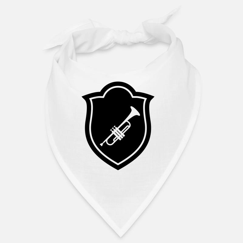 Trompete / Trompeter - Bandana - Weiß