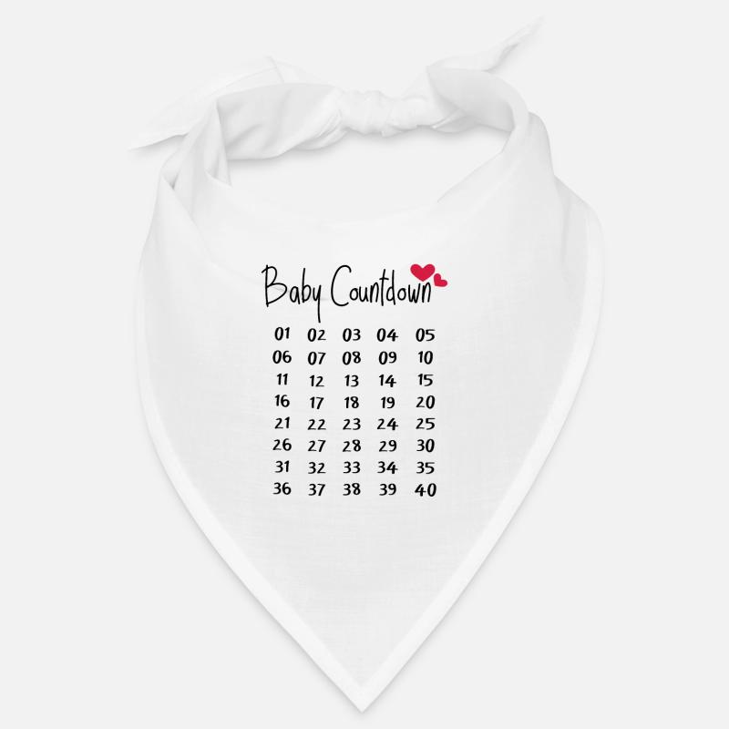 Bébé Compte à rebours Semaines de grossesse Bandana