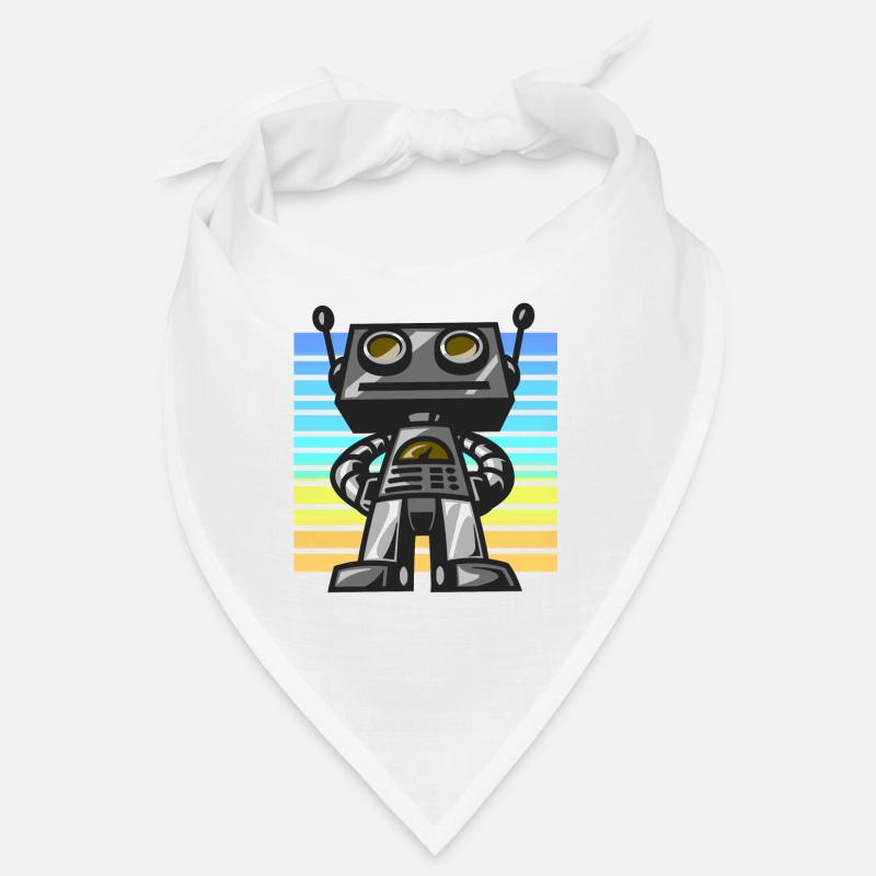 Robot retro sunset Bandana