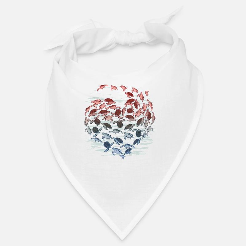 Turtle Heart Lover Ocean Gift Idea Bandana