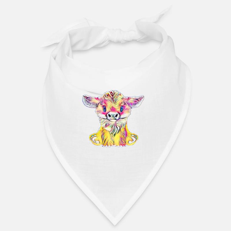 Kuh - Bandana - Weiß
