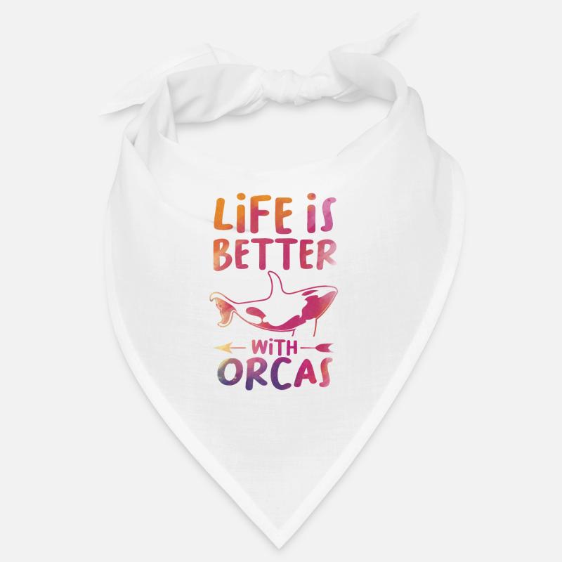 Orque Orca Cadeau - Bandana - blanc