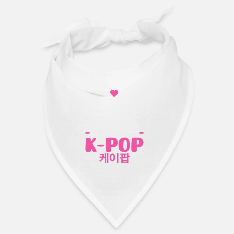 K-Pop Mädchen K-Pop Mädchen Geschenk - Bandana - Weiß