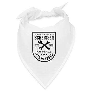 Schweisser, Schweißer, Schweißen - Bandana - Weiß - Vorne
