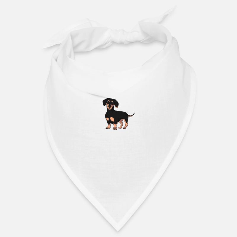 Dackel Dackel Geschenk - Bandana - Weiß