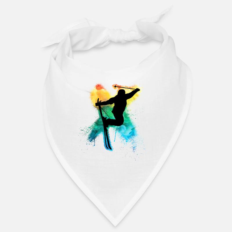 Freeski extrême freestyle trick arc-en-ciel Bandana