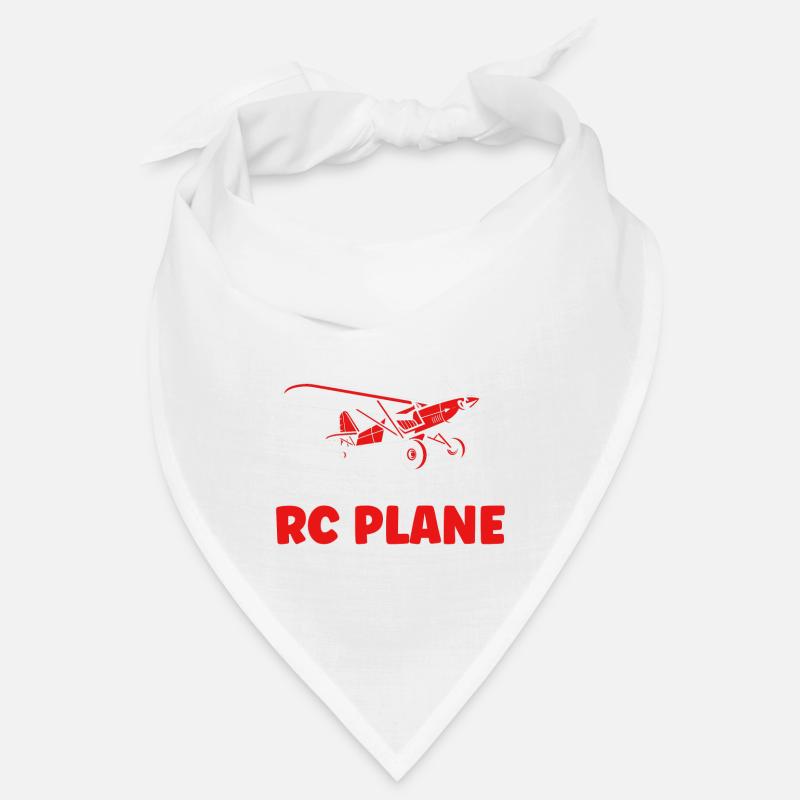 RC Flugzeug Flugzeuge Flugzeug Geschenk - Bandana - Weiß