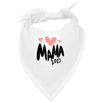 Mama 2023 loading - Werdende Mutter 2023 - Bandana - Weiß - Vorne
