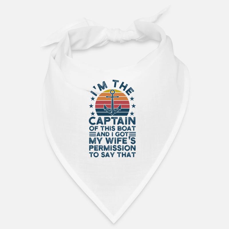 Captain Captains Boating Gift Bandana