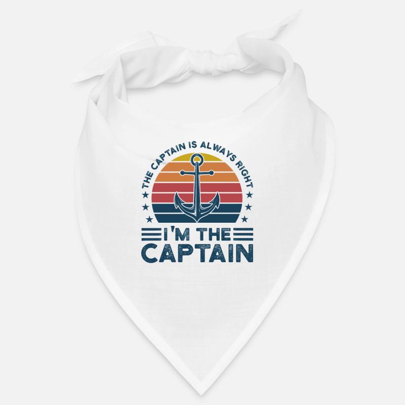 Capitaine Capitaine Cadeau de navigation de plaisance Bandana