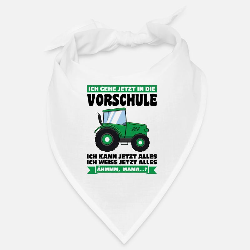 Vorschule Traktor Vorschüler Geschenk Bandana