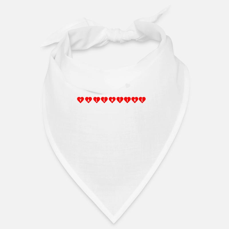 Anti Saint-Valentin vs Saint-Valentin - Bandana - blanc