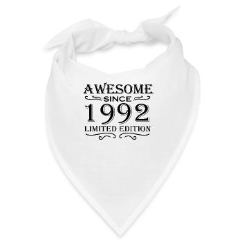 1992 - Jahrgang 1992 - Fantastisch seit 1992 - Bandana - Weiß - Vorne