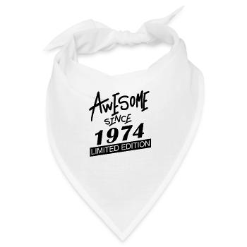 1974 - Jahrgang 1974 - Bandana - Weiß - Vorne
