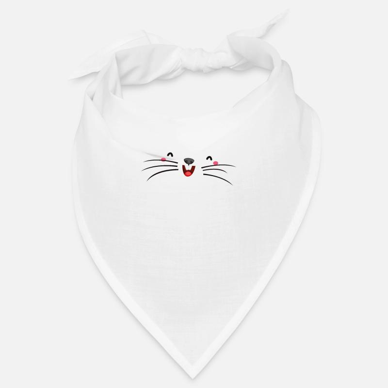 Cute White Mole Face Bandana