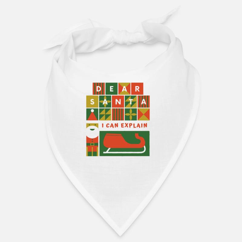 Dear Santa I Can Explain Funny Christmas Gift Bandana