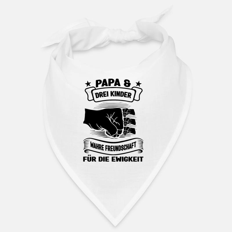Papa 3 Kinder Vater Geschenk Bandana