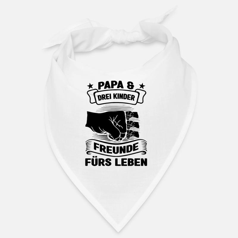 Papa 3 Kinder Vater Geschenk Bandana