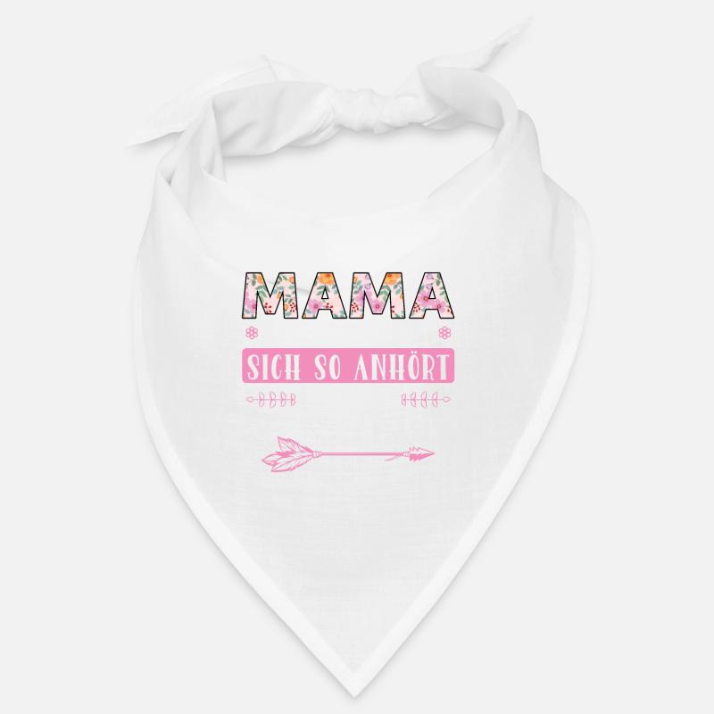 Mutter Mama Tochter Geschenk - Bandana - Weiß