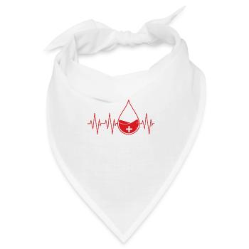 Häufigkeit Weißer Blutstropfen - Bandana - Weiß - Vorne