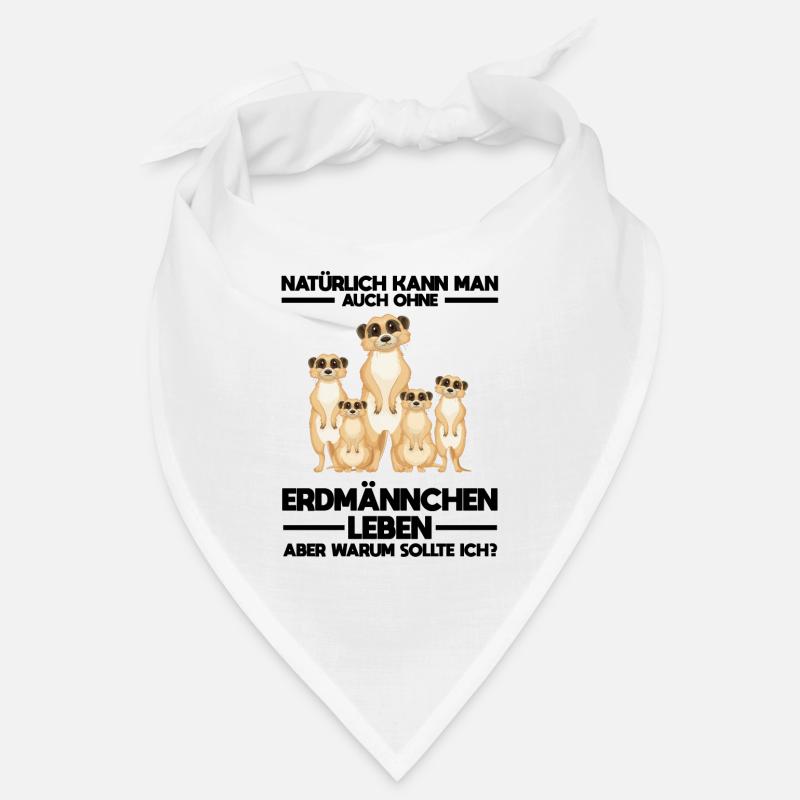 Tiere Erdmännchen Erdmännchene Geschenk Bandana