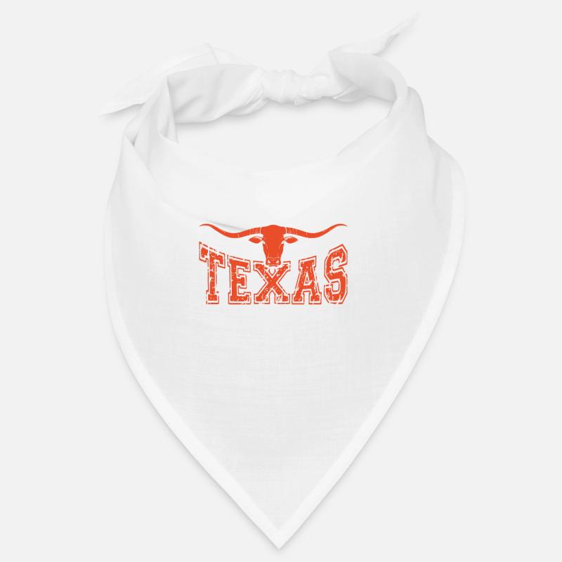 Texas Beef Longhorn Blanc Bandana
