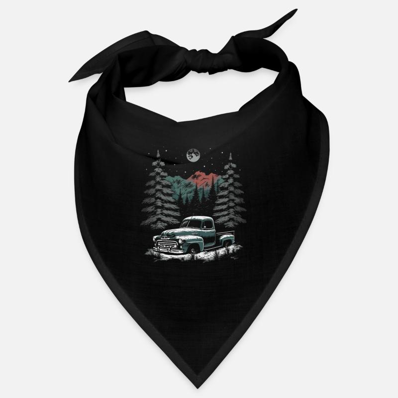 Nostalgische Weihnachtsstimmung: Oldtimer-Truck Bandana