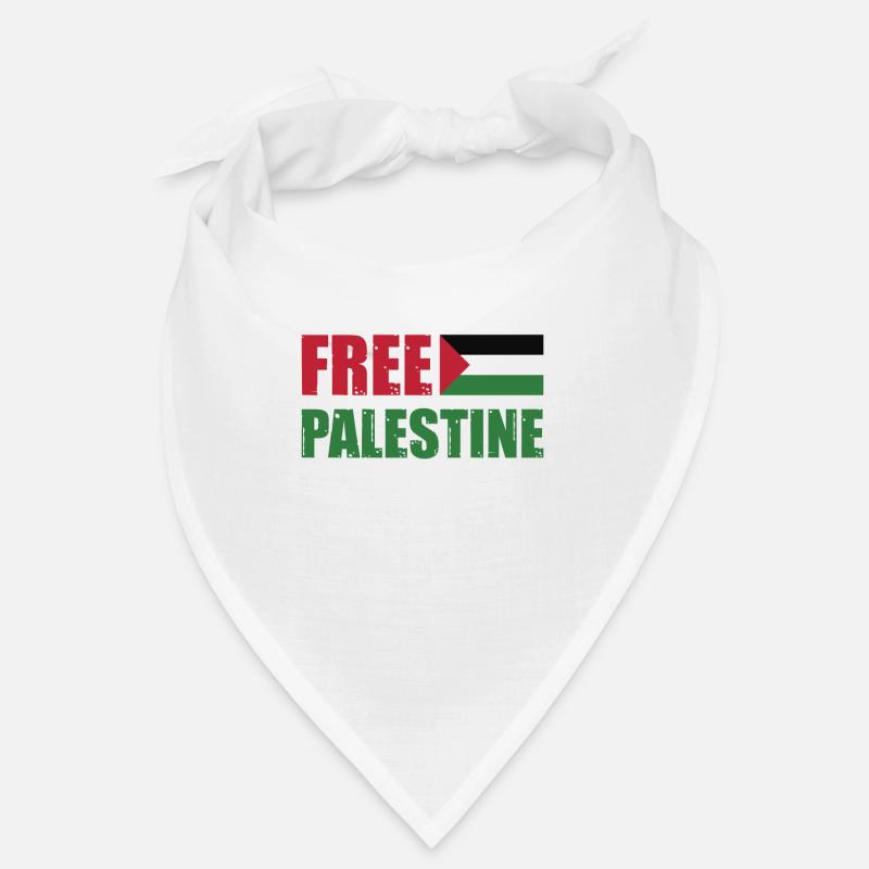 Palestine libre - Bandana - blanc