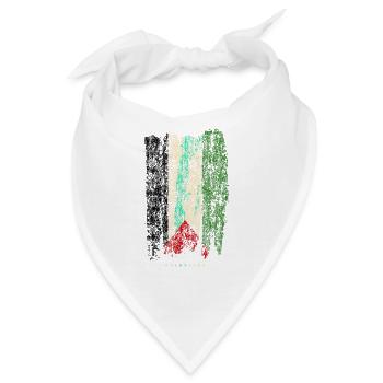 Palestine - Bandana - Weiß - Vorne