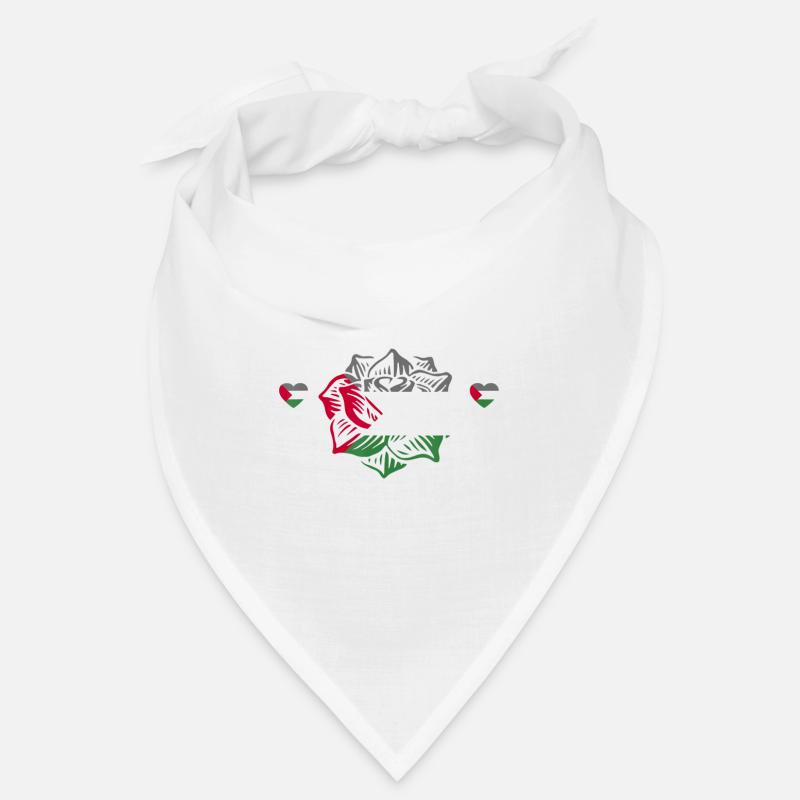 Drapeau de la Palestine Drapeau - Bandana - blanc