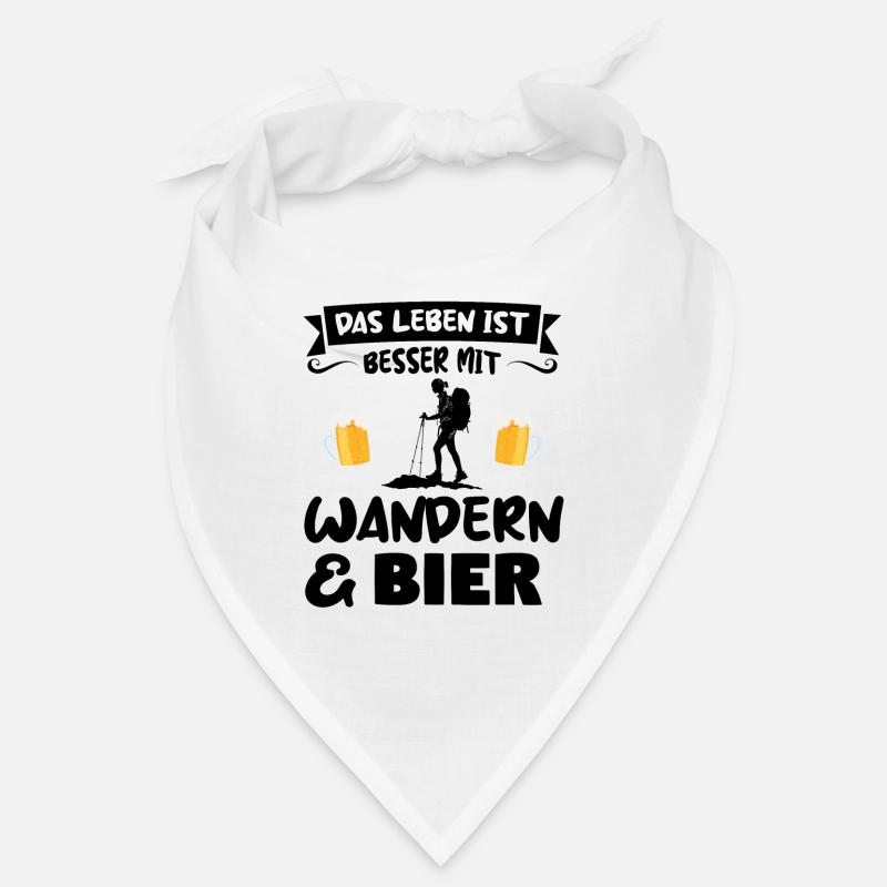Wandern Bier Wanderer Geschenk Bandana