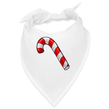 Weihnachten Zuckerstange - Bandana - Weiß - Vorne