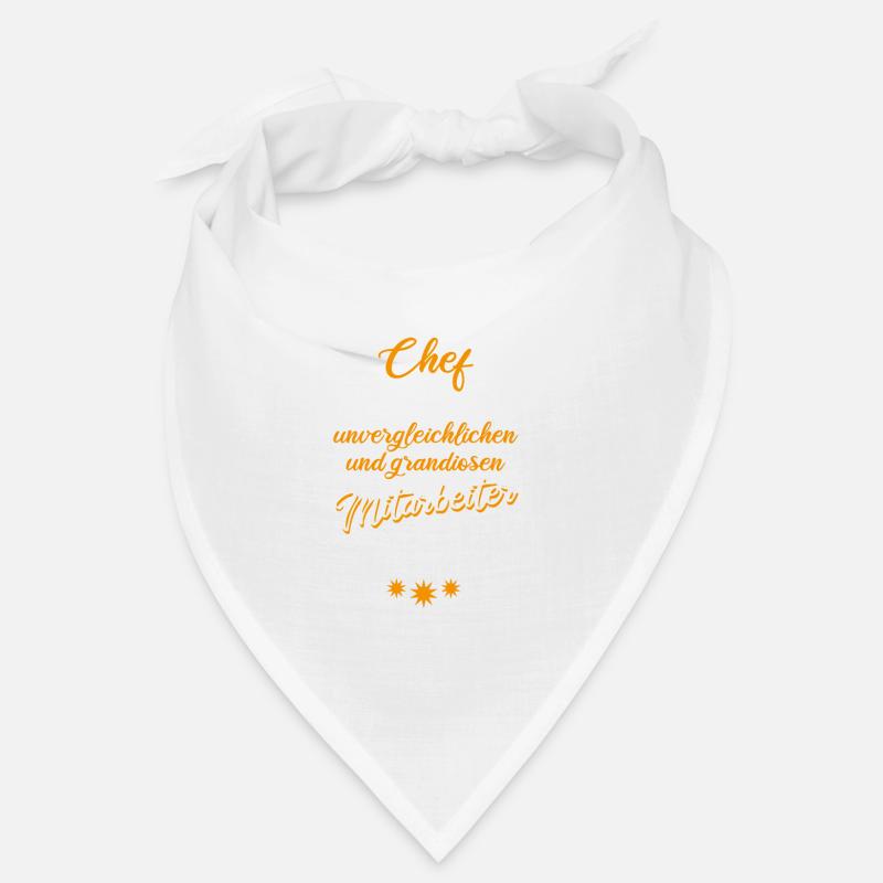 Der Beste Chef Der Welt - Bandana - Weiß