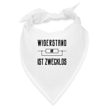 Widerstand ist zwecklos - Bandana - Weiß - Vorne