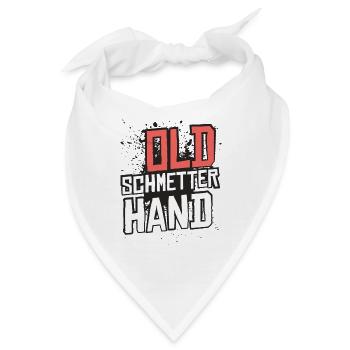 Old Schmetterhand Tischtennis Schmetter Hand - Bandana - Weiß - Vorne