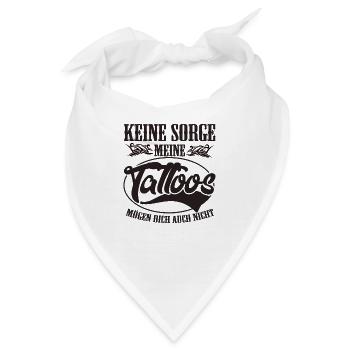 Tattoo - Bandana - Weiß - Vorne