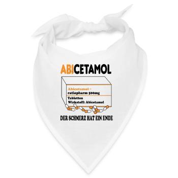 Abitur 2020 Abishirts Abschlussshirts AK 20 Abi - Bandana - Weiß - Vorne
