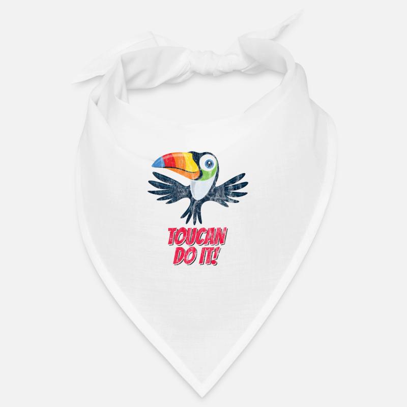 Toucan Do It - Bandana - blanc