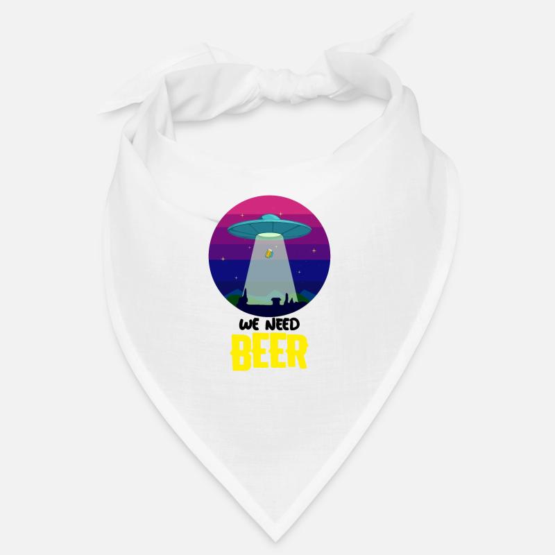 Wir brauchen Bier UFO Bier Geschenk Bandana