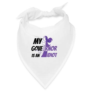 My Governor is an Idiot - Bandana - Weiß - Vorne