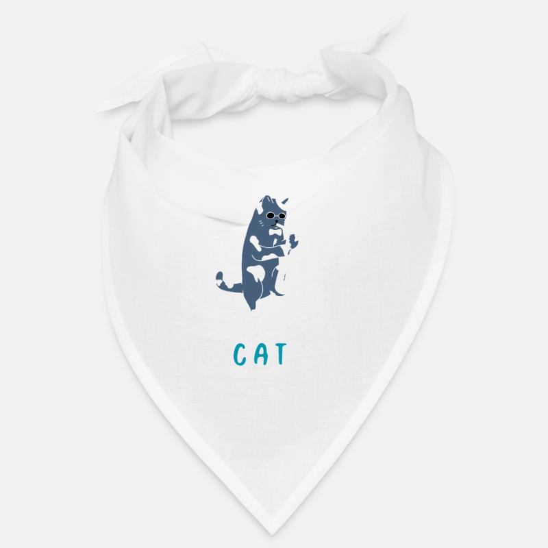 Cat with saxophone gift jazz musical instrument Bandana