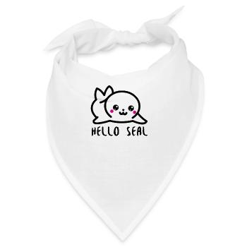 Hello Seal - Bandana - Weiß - Vorne