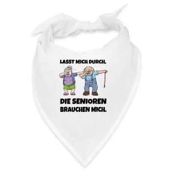 Altenpflege Pflegekraft Seniorenheim Altenpfleger - Bandana - Weiß - Vorne