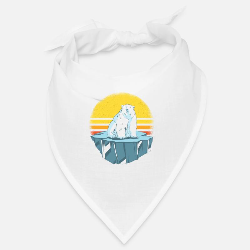 Eisbär auf Eisberg Eisbären Geschenkidee Bandana