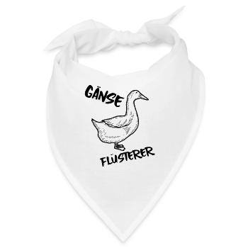 Gänse Flüsterer - Bandana - Weiß - Vorne