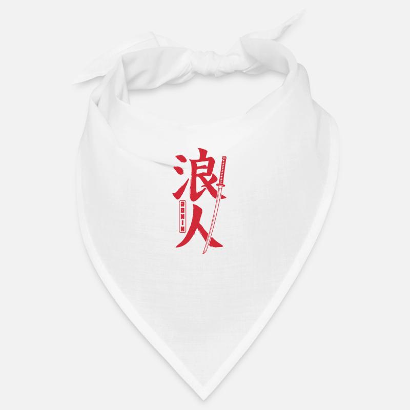 Caractères japonais Samurai épée Ronin Bandana