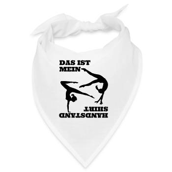 Handstand Bodenturnen Gymnastik Sportlehrer Turner - Bandana - Weiß - Vorne