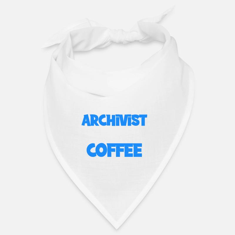 Thisarchivist braucht einen Kaffee, Kaffee, Barist - Bandana - Weiß