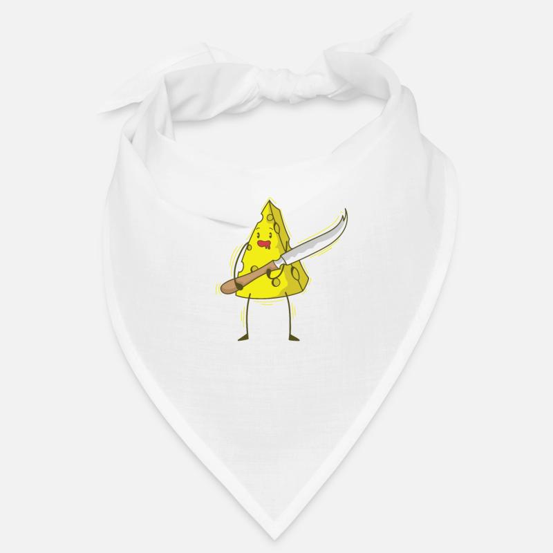 Morceaux de fromage avec couteaux à fromage Bandana