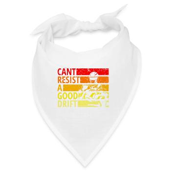 Cant resist a drift, Drift, Drive - Bandana - Weiß - Vorne
